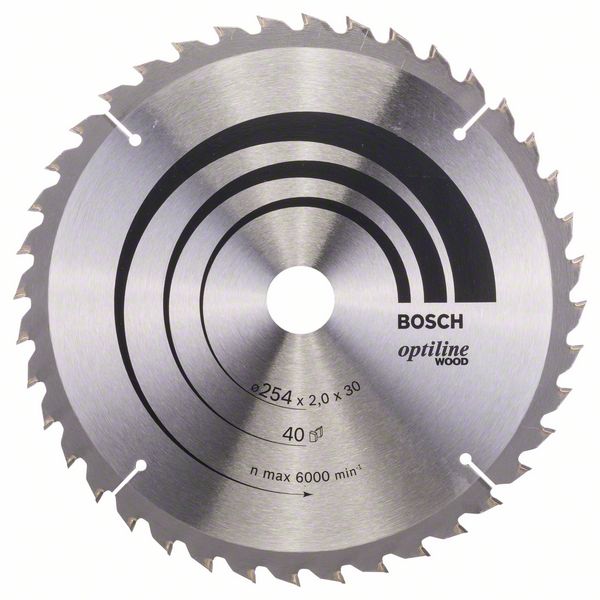 Bosch PRO Wood-cirkelsågklinga, 254 x 2 x 30 mm, T40