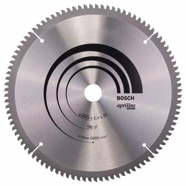 Bosch PRO Wood-cirkelsågklinga, 305 x 2,5 x 30 mm, T96