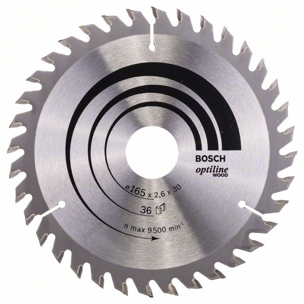 Bosch PRO Wood-cirkelsågklinga, 165 x 2,6 x 30 mm, T36