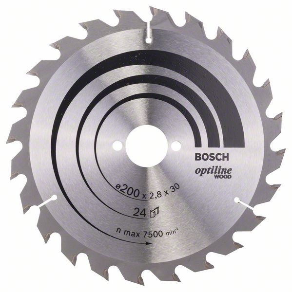 Bosch PRO Wood-cirkelsågklinga, 200 x 2,8 x 30 mm, T24