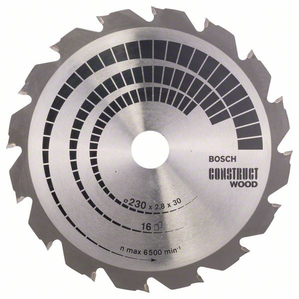Bosch PRO Construct Wood-cirkelsågklinga, 230 x 2,8 x 30 mm
