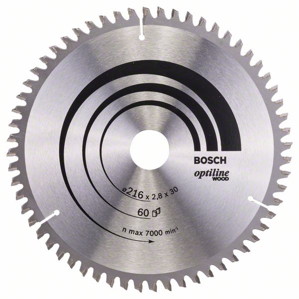 Bosch PRO Wood-cirkelsågklinga, 216 x 2,8 x 30 mm, T60