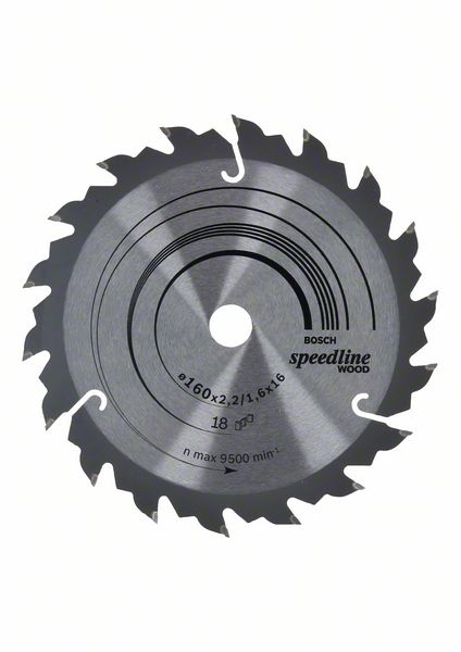 Bosch PRO Wood-cirkelsågklinga, 160 x 2,2 x 16 mm, T18
