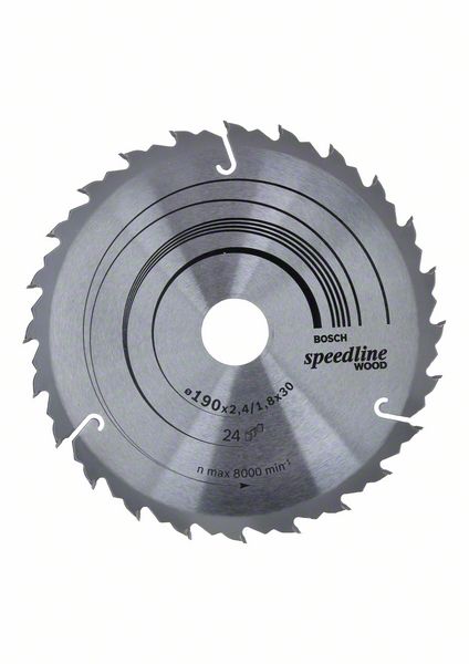 Bosch PRO Wood-cirkelsågklinga, 190 x 2,4 x 30 mm, T24