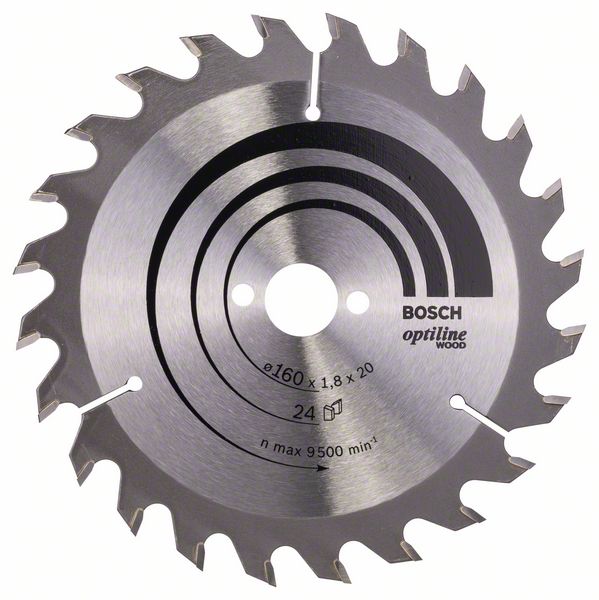 Bosch PRO Wood-cirkelsågklinga, 160 x 1,8 x 20 mm, T24