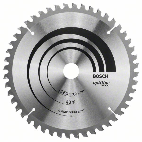 Cirkelsågklinga Bosch ø260 mm 30 mm