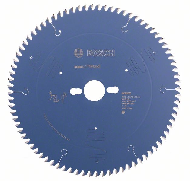 Bosch EXPERT Wood-cirkelsågklinga, 250 x 2,5/1,8 x 30 mm, T80