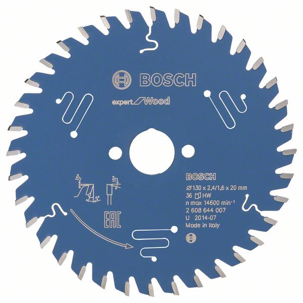 Bosch EXPERT Wood-cirkelsågklinga, 130 x 2,4/1,6 x 20 mm, T36