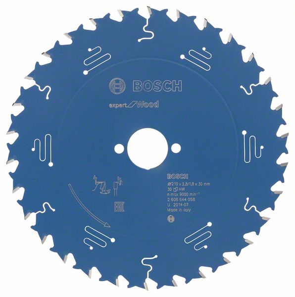 Bosch EXPERT Wood-cirkelsågklinga, 210 x 2,8/1,8 x 30 mm, T30