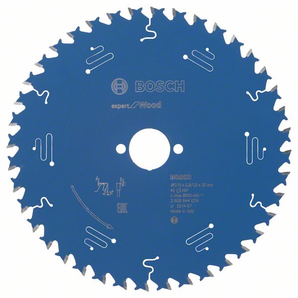 Bosch EXPERT Wood-cirkelsågklinga, 210 x 2,8/1,8 x 30 mm, T40