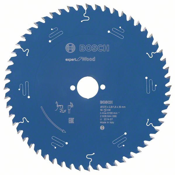 Bosch EXPERT Wood-cirkelsågklinga, 235 x 2,8/1,8 x 30 mm, T56