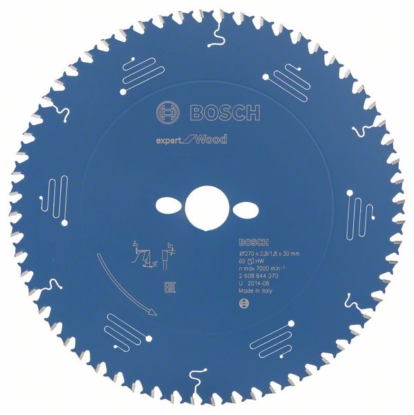 Bosch EXPERT Wood-cirkelsågklinga, 270 x 2,8/1,8 x 30 mm, T60