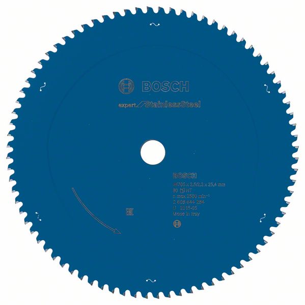 Bosch EXPERT Stainless Steel-cirkelsågklinga, 305 x 2,5/2,2 x 25,4 mm, T80