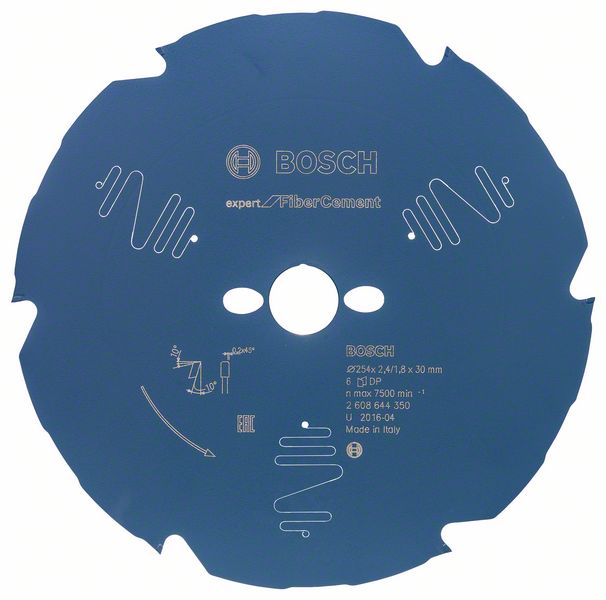 Bosch EXPERT Fibre Cement-cirkelsågklinga, 254 x 2,4/1,8 x 30 mm, T6