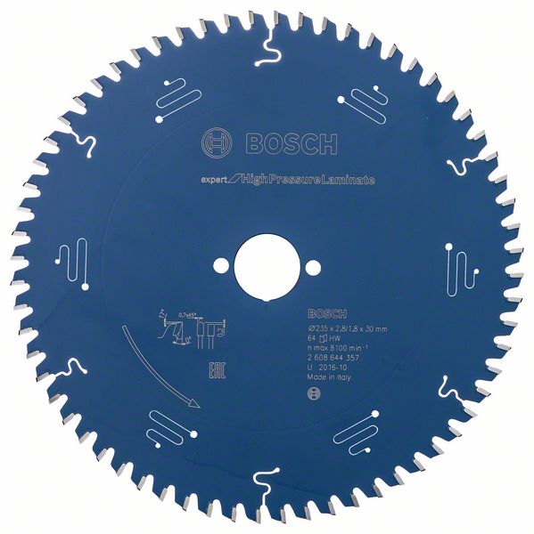 Bosch EXPERT High Pressure Laminate-cirkelsågklinga, 235 x 2,8/1,8 x 30 mm, T64