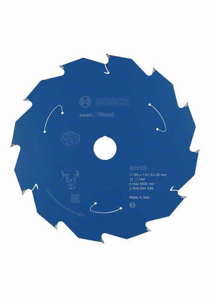 Sågklinga Bosch Expert for Wood ø165 mm 20x1.5/1 mm, 12T