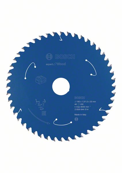 Sågklinga Bosch Expert for Wood ø190 mm 30x1.5/1 mm, 48T