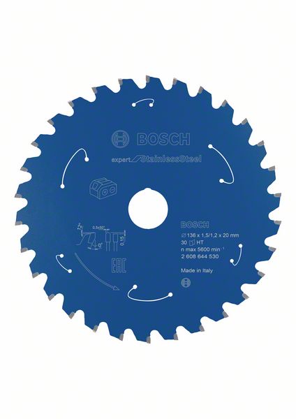 Bosch Expert Expert for StainlessSteel 136x20x1.5/1.2x30T