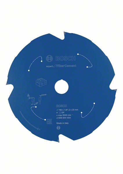 Sågklinga Bosch Expert for Fiber Cement ø160 mm 20x1.8/1.2 mm, 4T