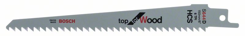 Bosch Trä Ren S644D-blad, 1.25 x 19 x 150 mm, 5 st