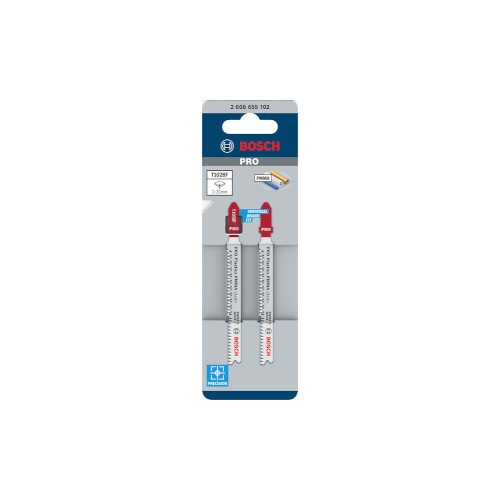 Bosch PRO Plastics PMMA clean T102BF-sticksågblad, 92 mm, 2 st