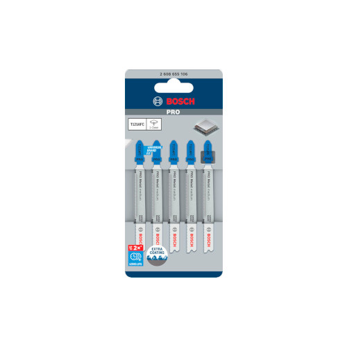 Bosch PRO Metal medium T121AFC sticksågblad, 92 mm, 5 delar