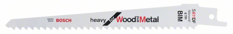 Bosch PRO Window Demolition S611DF-blad, 1,25 x 19 x 150 mm, 5 st