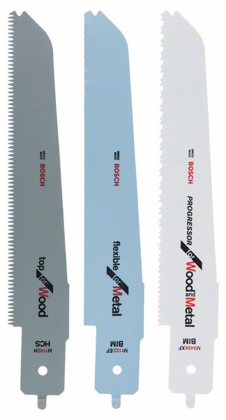 Bosch M-Shank tigersågbladssats, 3 delar