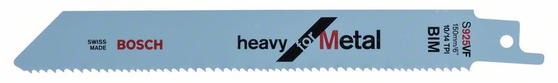 Bosch PRO Metal Demolition S925VF-blad, 1,25 x 19 x 150 mm, 5 st