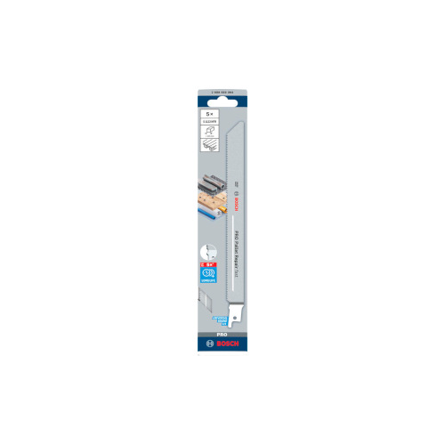 Bosch PRO Pallet Repair fast S1122HFR-blad, 0,9 x 19 x 225 mm, 5 st