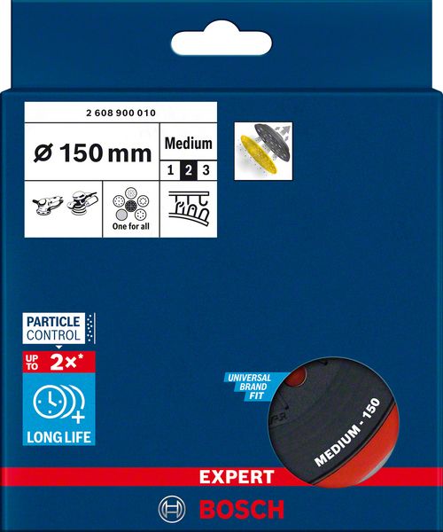 EXPERT stödrondell med multihål för Bosch 150 mm, medium