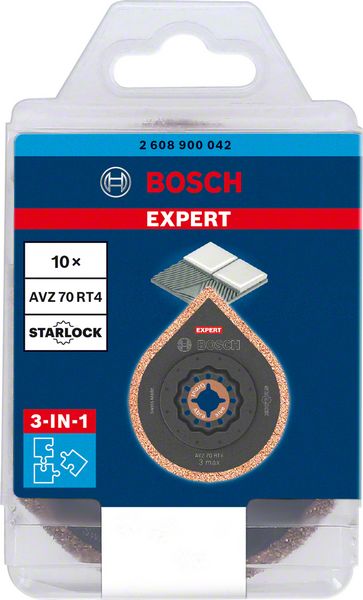Bosch EXPERT 3 max AVZ 70 RT4 Multitool slipplatta 70 mm, 10 st