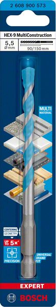 Universalborr Bosch MultiConstruction HEX-9 ø5.5 mm 90/150 mm