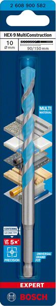 Universalborr Bosch MultiConstruction HEX-9 ø10 mm 90/150 mm