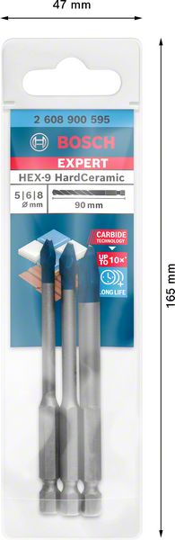 Sats Bosch Expert HEX-9 HardCeramic, 5/6/8 mm
