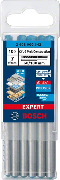 Universalborr Bosch CYL-9 MC ø7 mm 60/100 mm, 10 st