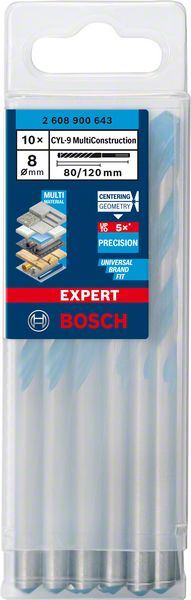 Universalborr Bosch CYL-9 MC ø8 mm 80/120 mm, 10 st