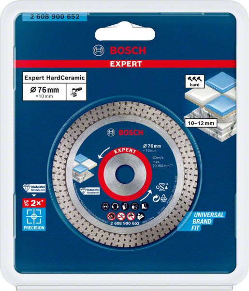 Bosch EXPERT HardCeramic 76 mm diamantkapskiva 76 x 1,5 x 10 mm
