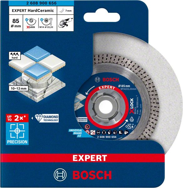 Bosch EXPERT HardCeramic X-LOCK diamantkapskiva 85 x 22,23 x 1,6 x 7 mm