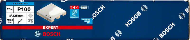 Bosch EXPERT M480 slipnät för gipslipar, 225 mm, G 100, 25 st.