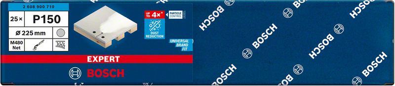 Bosch EXPERT M480 slipnät för gipslipar, 225 mm, G 150, 25 st.