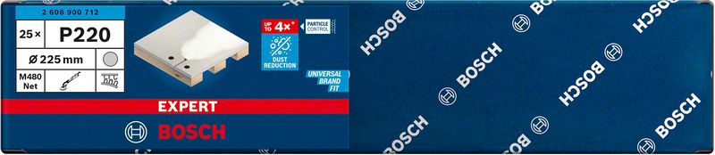 Bosch EXPERT M480 slipnät för gipslipar, 225 mm, G 220, 25 st.
