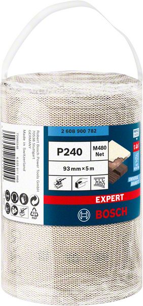Bosch EXPERT M480 slipnätrullar 93 mm, 5 m, G 240