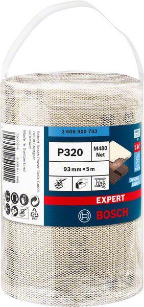 Bosch EXPERT M480 slipnätrullar 93 mm, 5 m, G 320