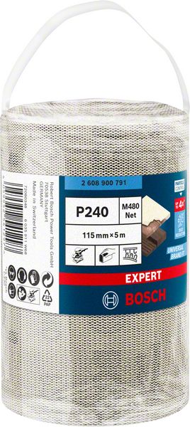 Bosch EXPERT M480 slipnätrullar 115 mm, 5 m, G 240