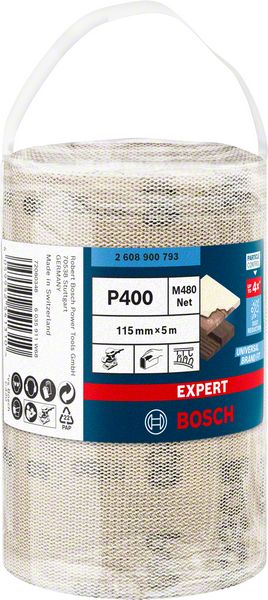 Bosch EXPERT M480 slipnätrullar 115 mm, 5 m, G 400