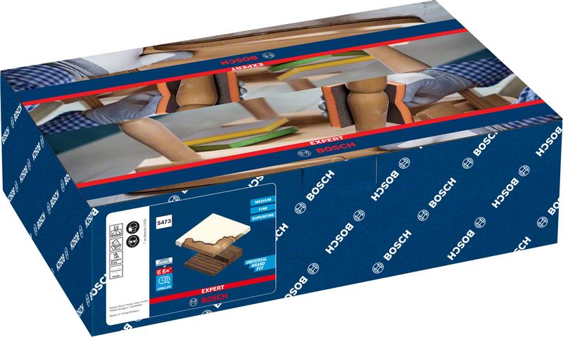 Bosch EXPERT S473 slipsvamp, 98 x 120 x 13 mm, fin