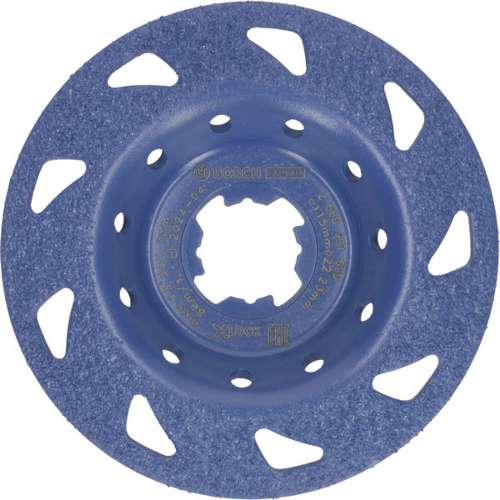 Bosch EXPERT Multi Material hårdmetallslipkopp fin, vinklad, X-LOCK, 115 mm, 22,23 mm