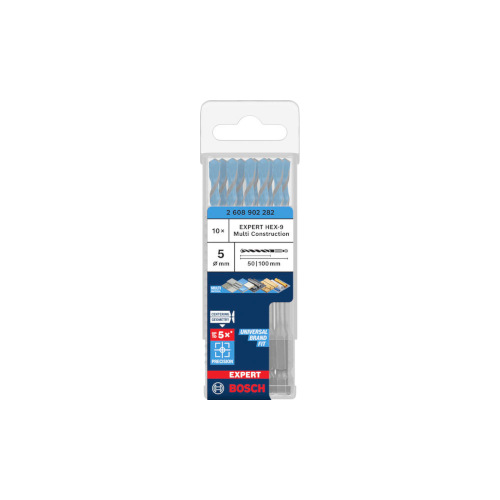 Bosch EXPERT HEX-9 Multi Construction borr, 5 x 50 x 100 mm