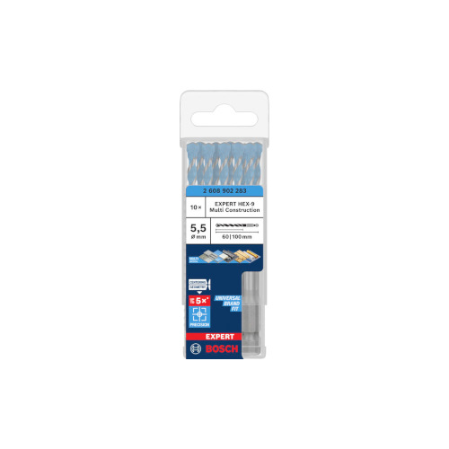 Bosch EXPERT HEX-9 Multi Construction borr, 5,5 x 60 x 100 mm